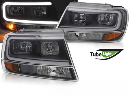 Přední světlomety Chrysler Jeep Grand Cherokee 99-05 ČERNÁ