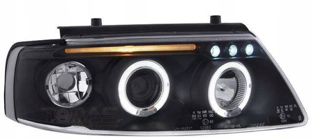 Světlomety VW Passat B5 3B BLACK RINGS +
