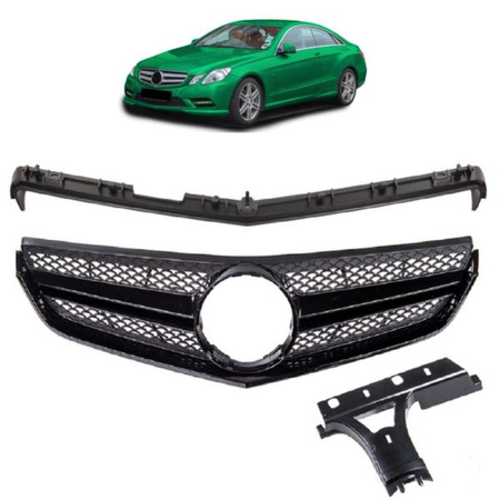 MŘÍŽKA MERCEDES C-CLASS C207 A207 09-13 LESKLÁ ČERNÁ
