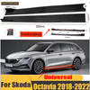 Prahové lišty SKODA OCTAVIA MK4 leskle černé