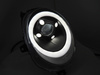 TUBE LIGHT Černé LED DRL světlomety pro MINI Cooper F55 / F56 / F57 2014-2017