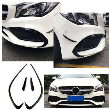 PŘEDNÍ SPOILEROVÉ KLAPKY MERCEDES C117 CLA LOOK AMG