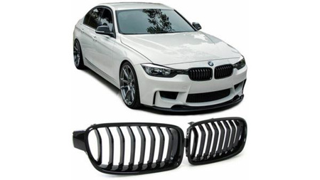MŘÍŽKA BMW F30 F31 11-18 LESKLÁ ČERNÁ S JEDNOU LINKOU
