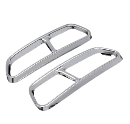 Kryty koncovek výfuku Audi A6 C7 2012-2018 chrom