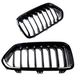 MŘÍŽKA BMW X2 F39 2017-2023 SIBGLE LINE LESKLÁ ČERNÁ