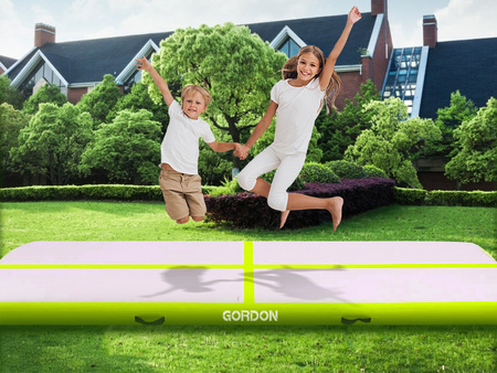 AIRTRACK 5 M ZELENÁ AKROBATICKÁ DRÁHA GYMNASTICKÁ PODLOŽKA NAFUKOVACÍ MATRACE SILNÁ PUMP TAŠKA NA Cvičení ZÁBAVA PRO DĚTI DOSPĚLÉ