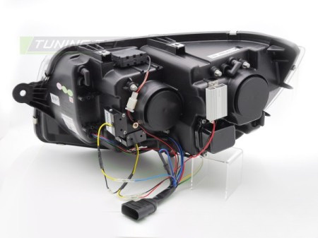 LED TUBE LIGHT BLACK DRL SEQ světlomety pro VW T6 2015-2019