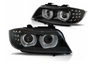 BMW E90 E91 09-11 Drl černé xenonové kroužky 3d lampy