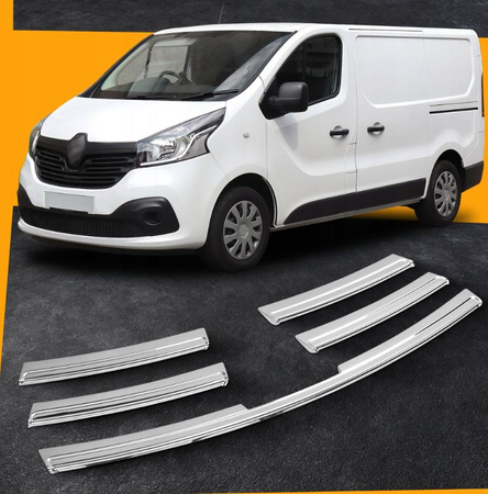 Ozdobné lišty mřížky přední masky pro RENAULT TRAFIC III 2014-2019