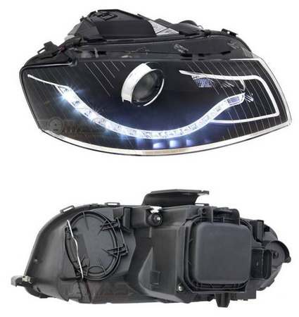 Audi A3 8P BLACK DAYLIGH světlomety