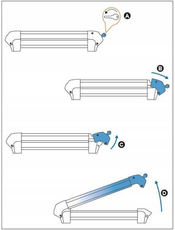 Držák nosiče lyží Cruz