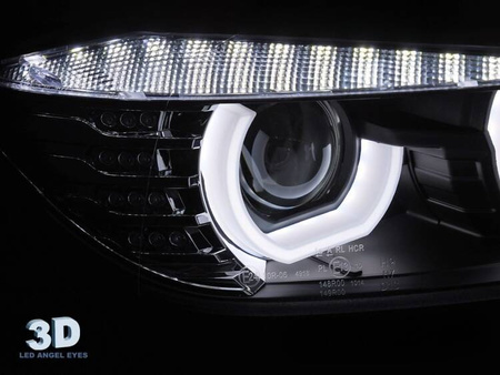 ČERNÉ LED světlomety pro BMW F30 F31 11-15