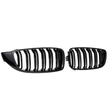 LEDVINOVÁ MŘÍŽKA BMW F32 F33 F36 DVOJITÁ LAMELA LESKLÁ ČERNÁ