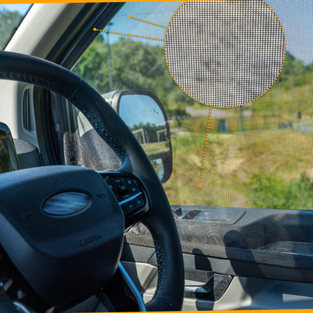 Moskytiéra pro přední boční dveře pro FORD TRANSIT CUSTOM 2013- |