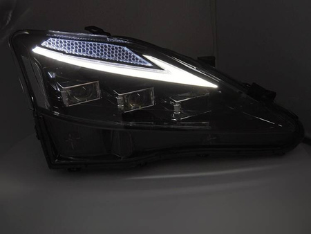 Světlomety pro Lexus IS 06-13 černé full LED