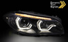 Bi-xenonové LED světlomety černé pro BMW F10 F11 Lci 13-16