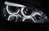 Světla Bmw X5 E70 07-10 kroužky 3d drl chrom xenon