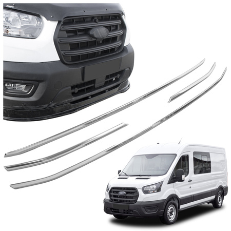 Lišty přední masky GRILL Ford Transit 2019+
