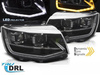 LED TUBE LIGHT BLACK DRL SEQ světlomety pro VW T6 2015-2019