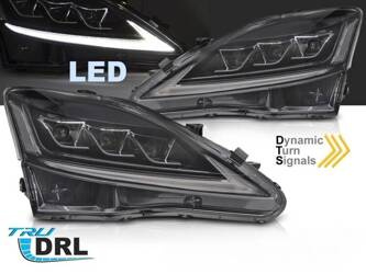 Světlomety pro Lexus IS 06-13 černé full LED