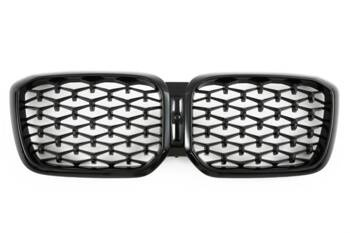 LEDVINOVÁ MŘÍŽKA BMW X3 X4 G01 G02 LCI DIAMANTOVĚ ČERNÁ