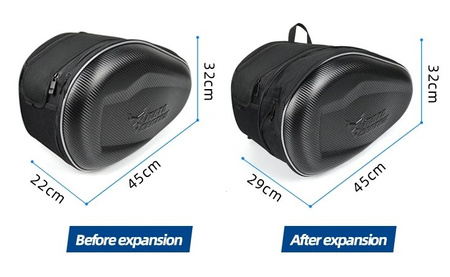 Motocentrické boční brašny