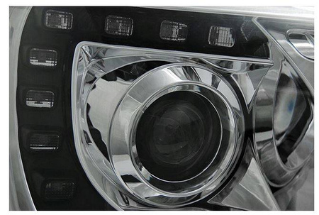 VW T5 10-15 chrole LED DRL světlomety