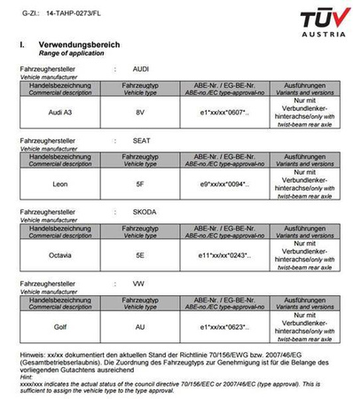 COILOVER odpružení VW GOLF 7 1.2 TSI 1.4 TGI 1.4 TSI 1.6