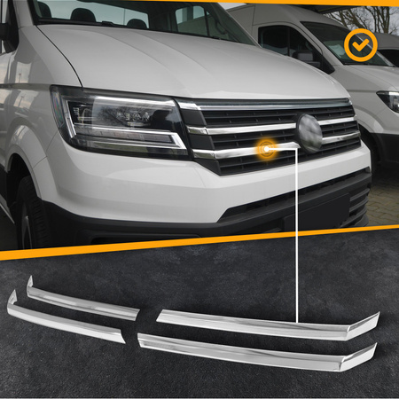 Lišty přední mřížky GRILL VW Crafter 2017+