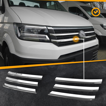 Ozdobné lišty mřížky přední masky pro VW MULTIVAN V T5 2003-2009