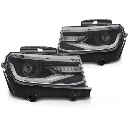 Světlomety pro Chevrolet Camaro 13-15 BLACK LED