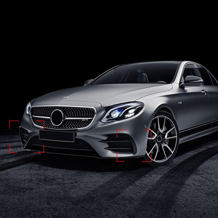 Mercedes W213 16-19 AMG boční spoilery nárazníků