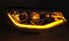 LED světlomety chrom DRL žárovky pro VW Caddy 20-