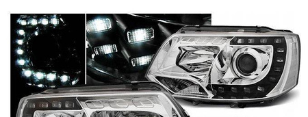 VW T5 10-15 chrole LED DRL světlomety