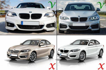 PŘEDNÍ NÁRAZNÍK BMW F23 F22 13- LESKLÁ ČERNÁ MP