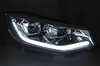 LED světlomety chrom DRL žárovky pro VW Caddy 20-