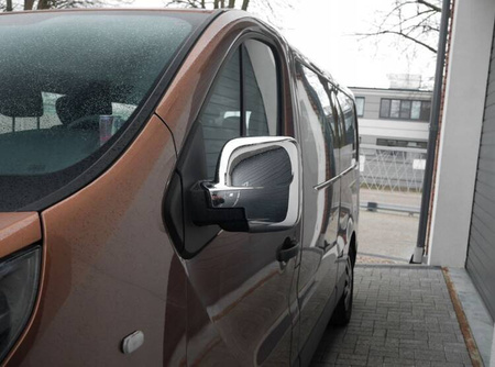 Kryty zrcátek pro OPEL VIVARO 2014-2019 | ABS CHROM