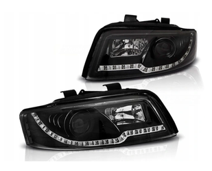 Světlomety Audi A4 B6 00-04 Led Tube Black