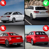 DIFUZOR AUDI A3 12-16 SPT / KLOBOUK VZHLED RS3 TIPY