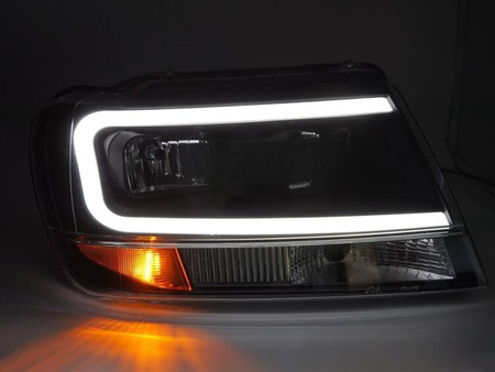Přední světlomety Chrysler Jeep Grand Cherokee 99-05 ČERNÁ