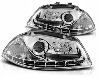 Seat Ibiza 6l 02-08 chromované světlomety pro denní svícení