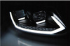 Světla Vw Touran II 10-15 černá trubice drl dts vedl