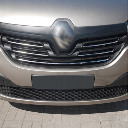 Ozdobné lišty mřížky přední masky pro RENAULT TRAFIC III 2014-2019