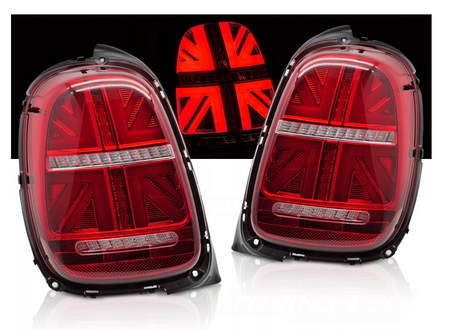 Zadní LED světla Červená Bílá Seq Fit pro Mini Cooper F55 F56 F57 14-17 6pin