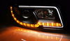 Světlomety Audi A4 B6 00-04 Led Tube Black