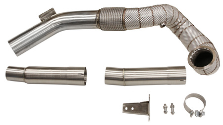 Výfukové potrubí Audi S3/ VW Golf MK7 R 3,5'' tepelný štít