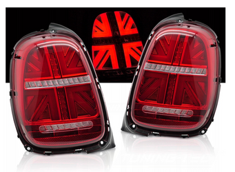 Zadní LED světla Červená Bílá Seq Fit pro Mini Cooper F55 F56 F57 14-17 6pin