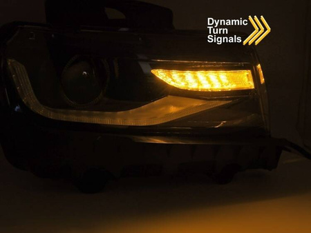 Světlomety pro Chevrolet Camaro 13-15 BLACK LED
