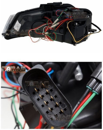 AUDI A3 8P Černé trubicové světlomety DRL
